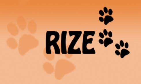 A circular RIZE logo.