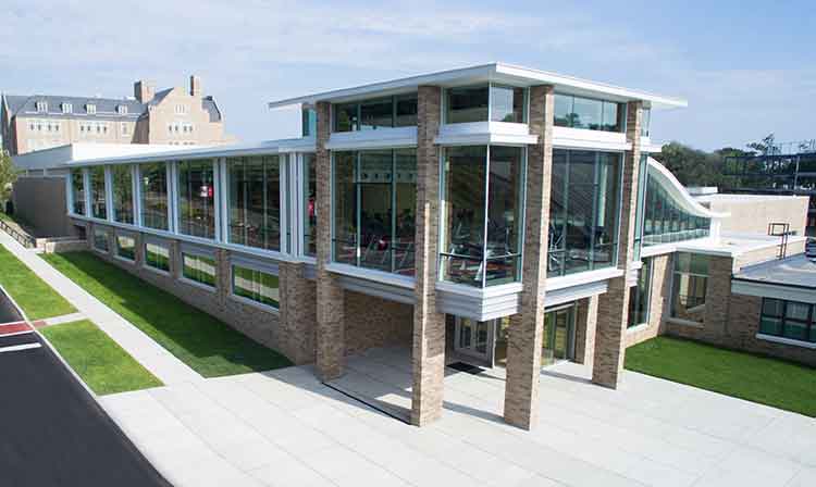 Exterior of the recreation complex.