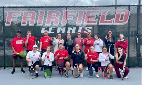 Group shot of club Tennis team.